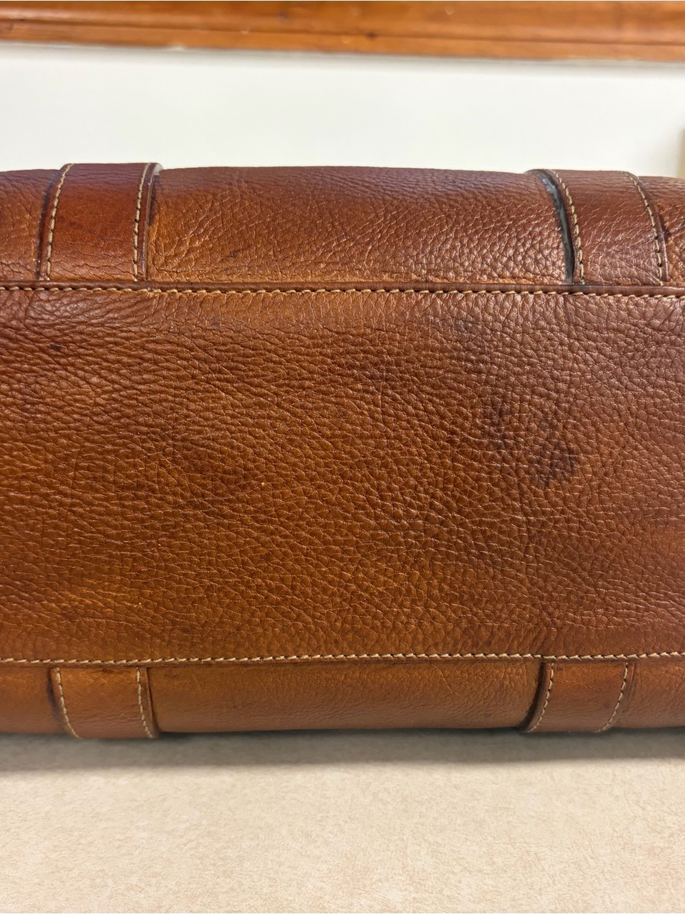 Mulberry Small Bayswater Oak Pebble Leather Satchel - Picture 7 of 15
